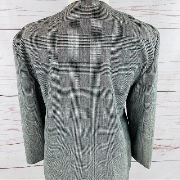 Alfred Dunner vintage skirt suit set plaid 80s 90s - Picture 7 of 11